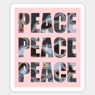 Peace Peace Peace Sticker